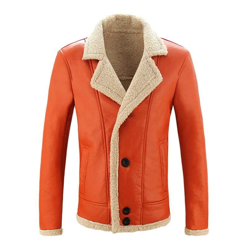 leather jacket lamb lining black08