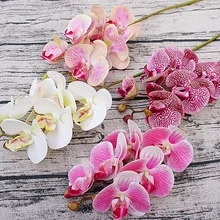 Искусственная Орхидея, Бабочка, цветы, Искусственный Мотылек, цветок орхидеи для дома, свадьбы, сделай сам, 3D украшение, настоящий на ощупь, домашний декор Flore