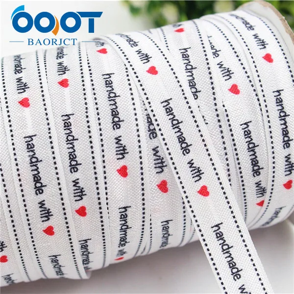 OOOT BAORJCT, 1752616,5/8 '', 16 мм мультфильм сложить над эластичной лентой, 10 ярдов волос кольцо DIY ручной работы аксессуары для одежды - Цвет: 4