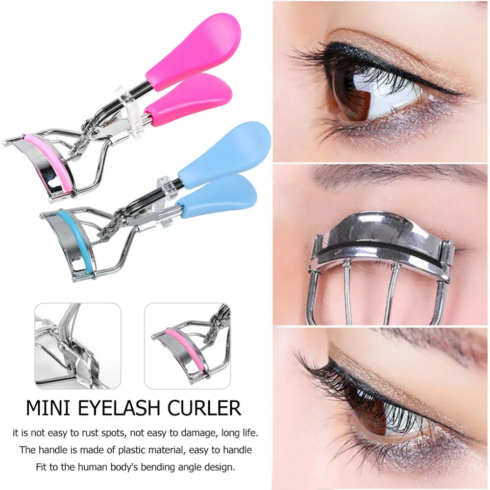 1pcs Eyelash Curler Clip Stainless Steel Tweezers Eye Lash Grips