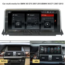 10,25 дюймовый автомобильный мультимедийный плеер для BMW X5 E70 2007-2013/BMW X6 E71 2007-2013 с gps-навигацией Android 6,0/2+ 16G