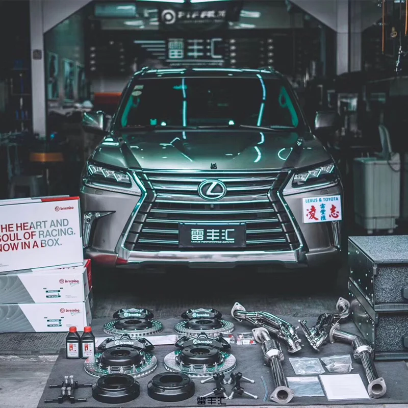 Lexuz 2018 LX570 передний BR GT6 + 405 мм вентилируемый Просверленный задний GT4 380