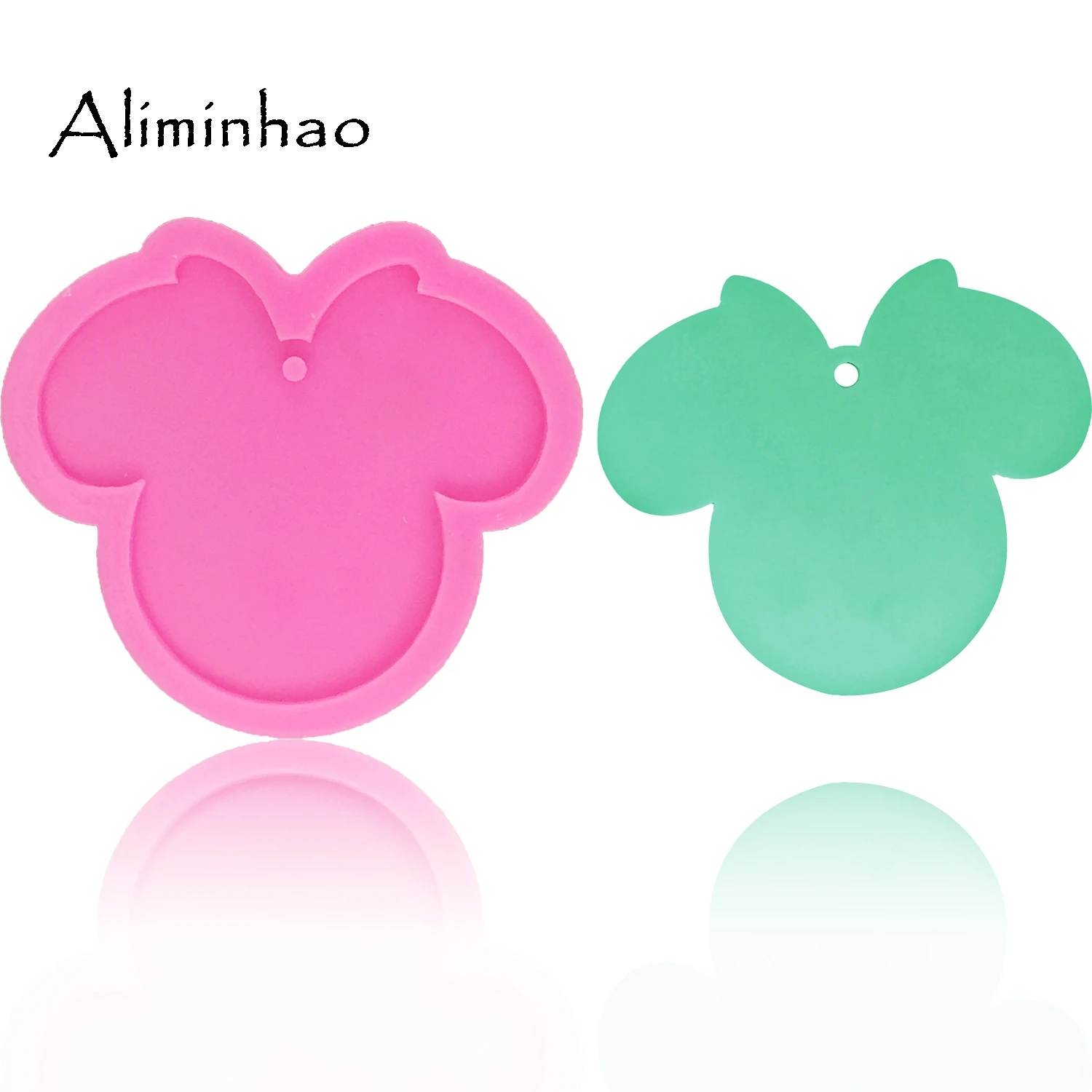 

DY0060 Mouse head shape silicone mold for key chain Pendant moulds suitable for polymer clay DIY Jewelry Making epoxy Resin mold