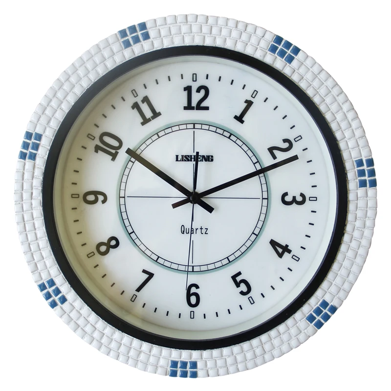 Round Marble Minimalist Wall Clock Color:E-38.5X38.5cm