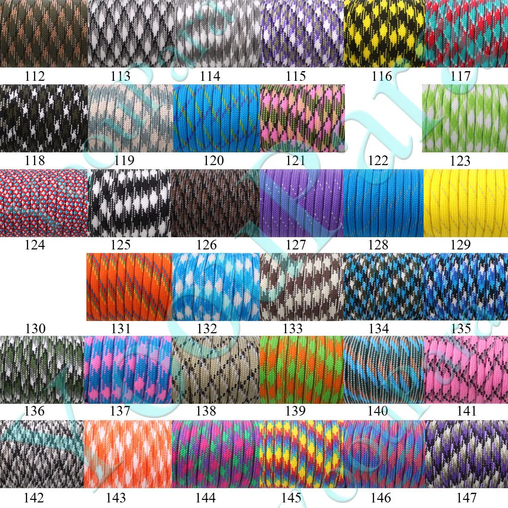 Cabo de Pára-quedas ao ar 550 tipo Cordão Atacado Carretéis 30 Pces Paracord Corda Mil Especificação 7 Strand Livre Cabo 100ft - * 6 High Quality Esporte e Lazer