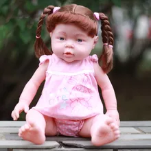 41 см детская кукла-реборн мягкая виниловая силиконовая Реалистичная коса кукла для девочки детская игрушка для новорожденных для мальчиков и девочек подарок на день рождения