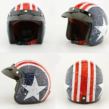EE support Hight Quality ABS Retro Motocross Motorcycle Helmet Motos Helmets Capacete Captain America XY01