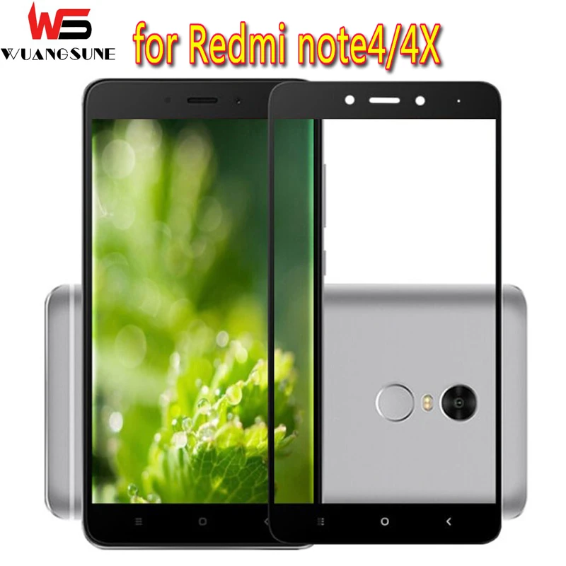 

For Xiaomi Redmi Note 4 4X pro Full coverage Toughened glass screen protector film 9H hongmi note4 4X Protective glass