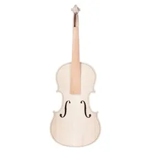 DIY 4/4 Full Size Natural Solid Wood Acoustic Violin Fiddle Kit Spruce Top Maple Back Neck Jujube Wood Accessory