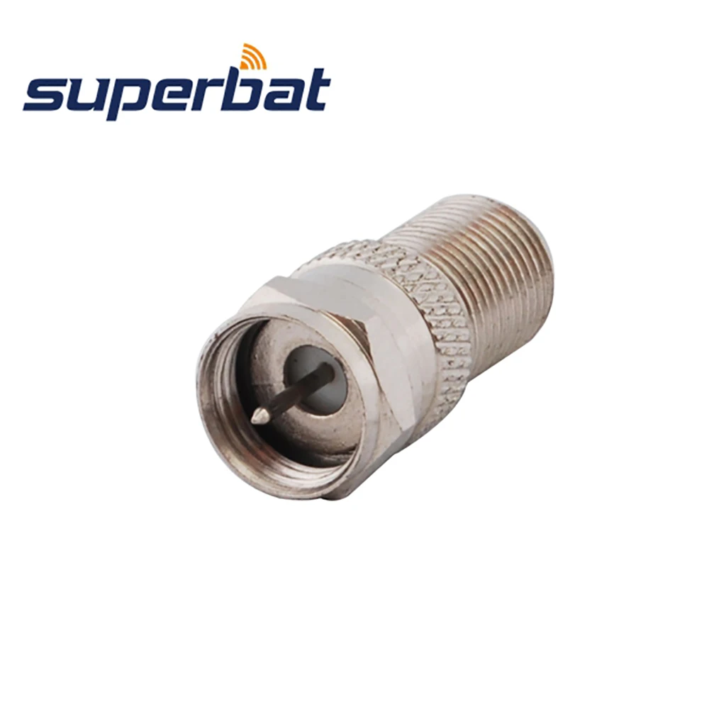Superbat 5pcs F 어댑터 F 남성-여성 전자 부품 시장용 스트레이트 RF 동축 커넥터