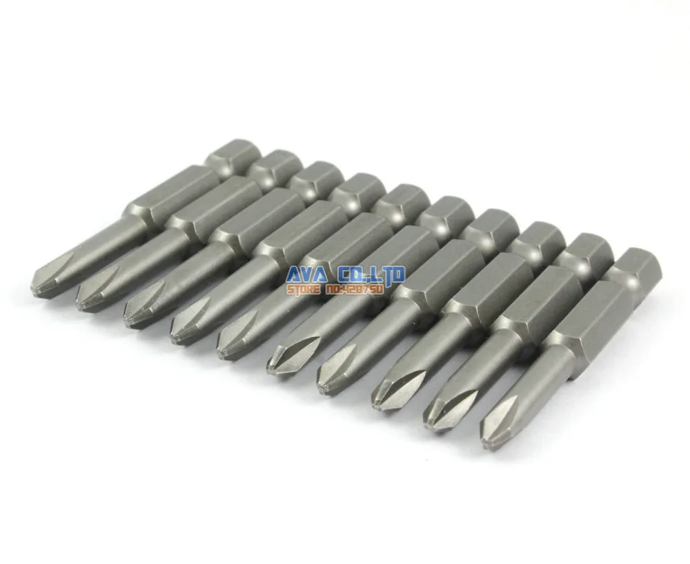10 Pieces Y Shape Screwdriver Bit S2 Steel 1/4" Hex Shank 50mm