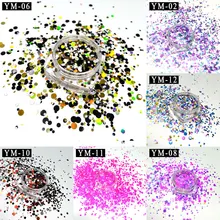6 Bottles/set Plastic Nail Art Glitter Powder Color Mixed Nail Glitter Sequins Women Beauty Salon Manicure Tools 1/2/3mm ###H6 6 Bottles/set Plastic Nail Art Glitter Powder Color Mixed Nail Glitter Sequins Women Beauty Salon Manicure Tools 1/2/3mm ###H6