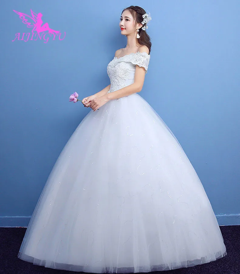 ball gown on short bride