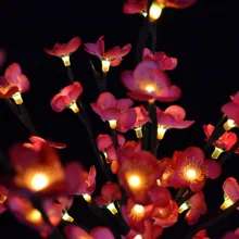 Люминесцентные маленькие лампочки Цветущая ветка свет 2" 60 лампочек Рождественская ветка свет свадебные украшения стола ветка ветки свет