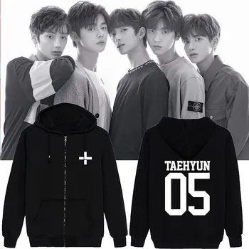 

KPOP TXT Combination Debut Birthday With The Zipper Jacket Men And Women Cardigan Jacket Dropshipping