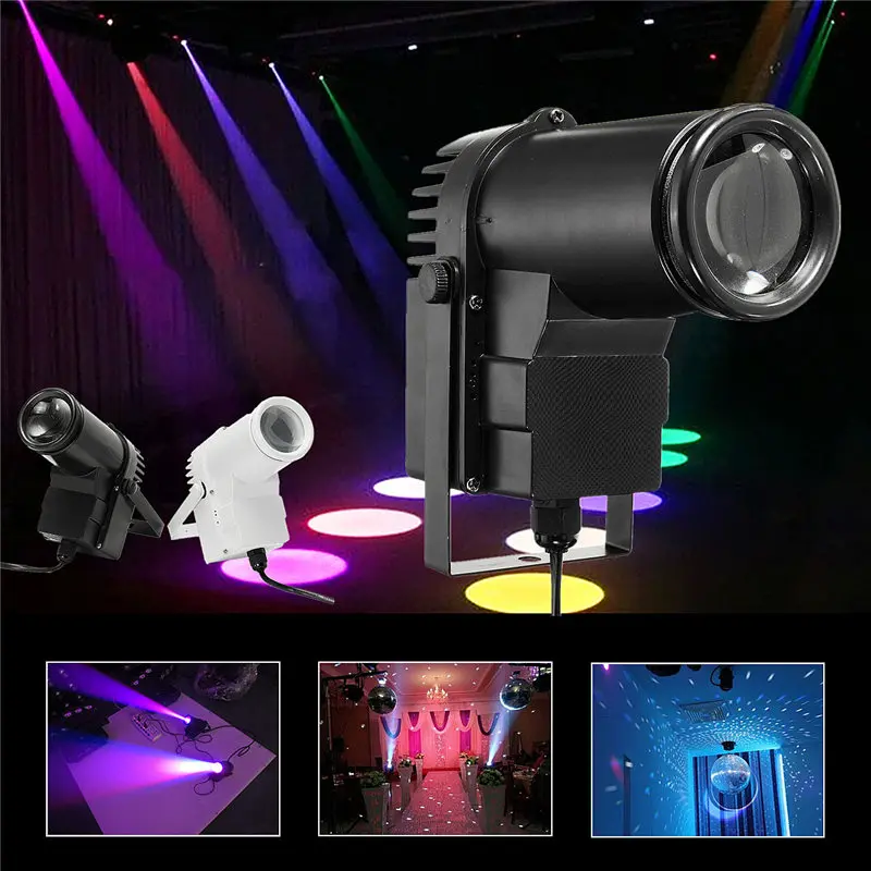 

Smuxi 10W RGBW Beam Stage Lighting Effect DMX Pin Spotlight Disco Bar Party DJ Show Projector Decor LED Stage Lamp AC90-240V