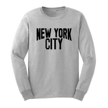 

Loo Show Mens New York City Long Sleeve T-Shirts Casual Men Tee