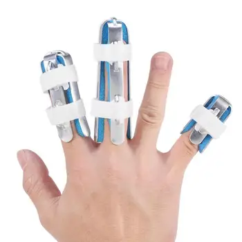 

Medical Broken Finger Thumb Splint Fractures Rehabilitation Tendon Injury Pain Relief Pad Bending Deformation Finger Corrector