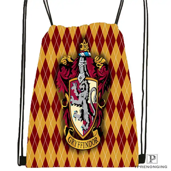 Custom Harry Potter Gryffindor Drawstring Backpack Bag Cute Daypack Kids Satchel Black Back 31x40cm 180611 01