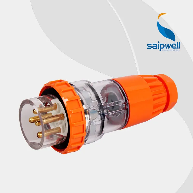 

SAIPWELL 2014 New Plug IP66 Waterproof Electric Plug Hot Sale Australian Power Plug 5Pin 50A 56P550