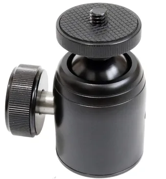 

CNC Metal Mini Tripod Ball Head Ballhead with 1/4" thread,Tripod head for iPhone X Smartphone/lightweight Cameras