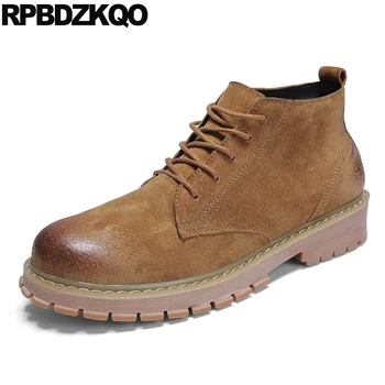 

military shoes retro combat boots army comfortable autumn lace up brown short men ankle fall british style 2018 designer black