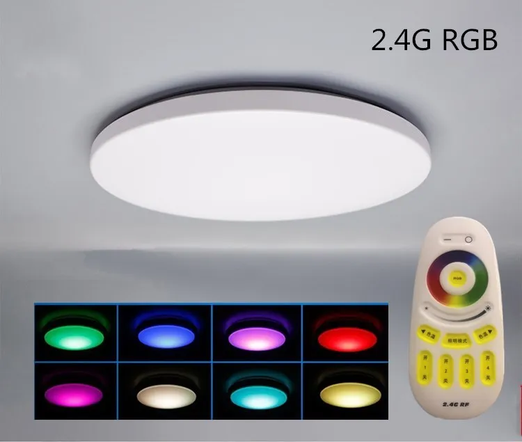 Диммируемый светодиодный потолочный светильник RGB 33 Вт 20 2018 165 В современная