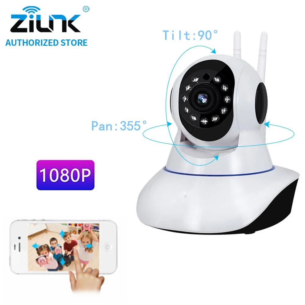 

1080P HD Wifi IP Camera Security Wireless Home 2MP CCTV Camera Support TF Card Two Way Audio Baby Alarm IR Night Vision Monitor