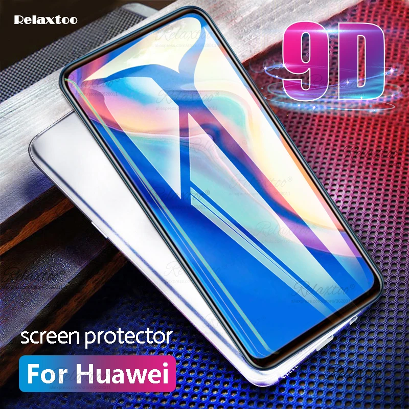 9D изогнутое закаленное стекло для huawei P Smart z honor 20 10 9 8 lite 8s 8c 10i 20i Защитная пленка для экрана honor 10