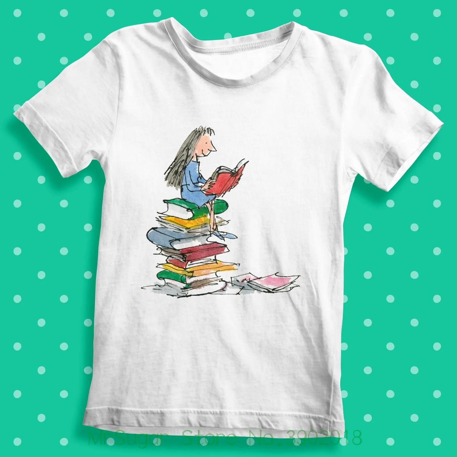 World Book Day Matilda Roald Dahl Футболка-чтение книг Дети Молодежь [Wbd1011] футболка Homme 2018 Новинка