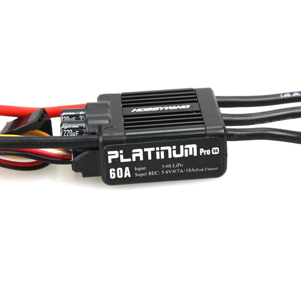 HobbyWing Platinum Pro 50A V3 / 60A V4 Brushless ESC Electronic Speed controller for RC Drone Heli FPV Multi-Rotor F17552/3 HobbyWing Platinum Pro 50A V3 / 60A V4 Brushless ESC Electronic Speed controller for RC Drone Heli FPV Multi-Rotor F17552/3