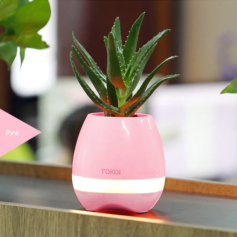 Портативный музыкальный цветочный горшок динамик умный беспроводной MP3 Bluetooth Мини diy офисный домашний динамик s Настольный сенсорный небольшой ночной светодиодный динамик