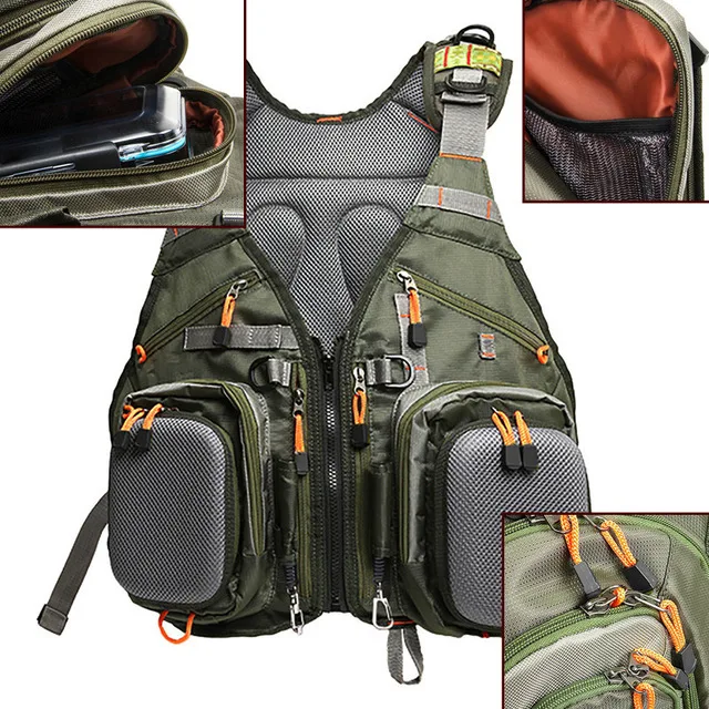 multi function fishing backpack vest carry your Portable Telescopic fly fishing rod reel fishing line combo Set multi function fishing backpack vest carry your Portable Telescopic fly fishing rod reel fishing line combo Set