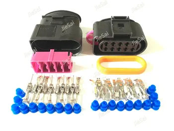 

10 Pin 1J0973835 1J0973735 3.5mm Auto Temp Sensor Plug Deflation Valve Plug Waterproof Connector Headlight PlugFor VW Audi