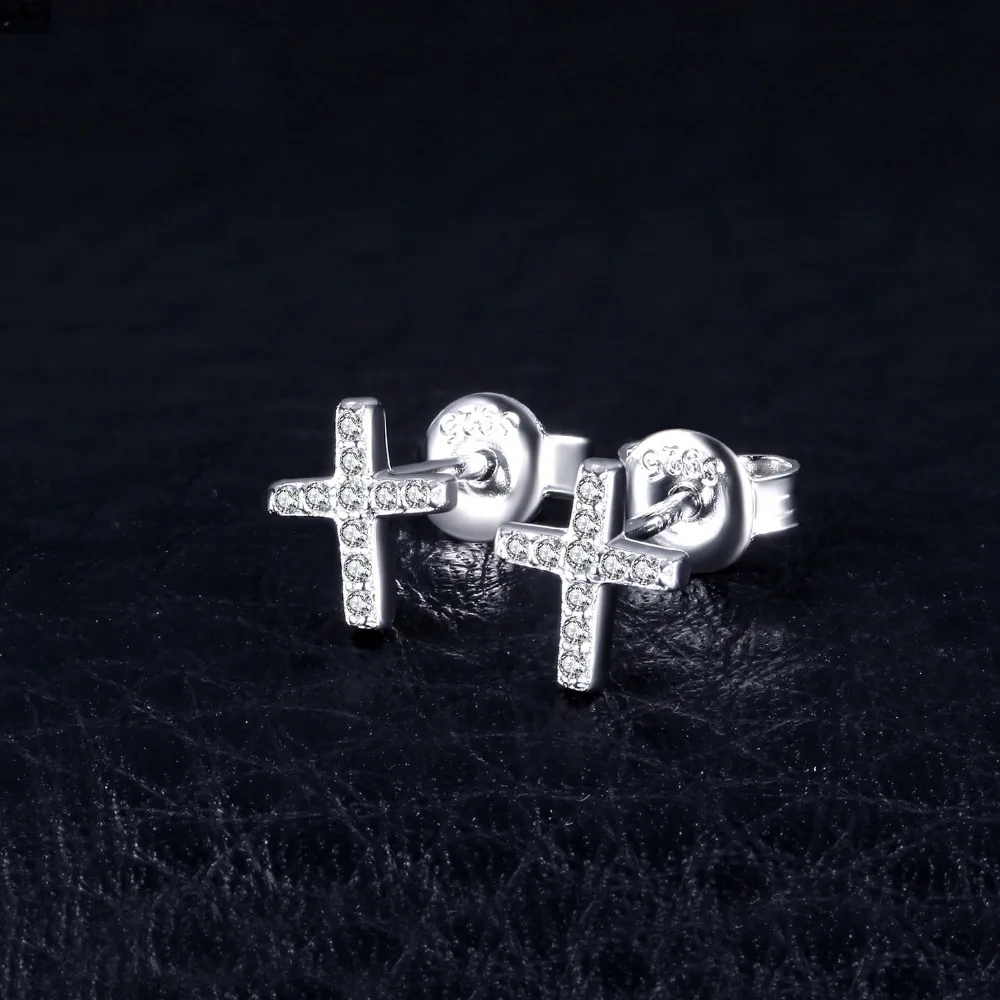 JewelryPalace 0.1ct кубического циркония крест серьги для Для женщин натуральная 925 пробы