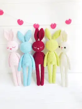 

crochet toys amigurumi rattle bunny number 19061704