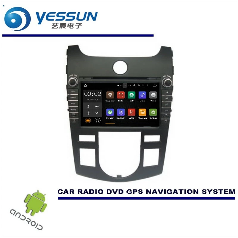 

YESSUN Wince / Android Car Multimedia Navigation For Kia Cerato / Forte Auto AC CD DVD GPS Player Navi Radio Stereo HD Screen