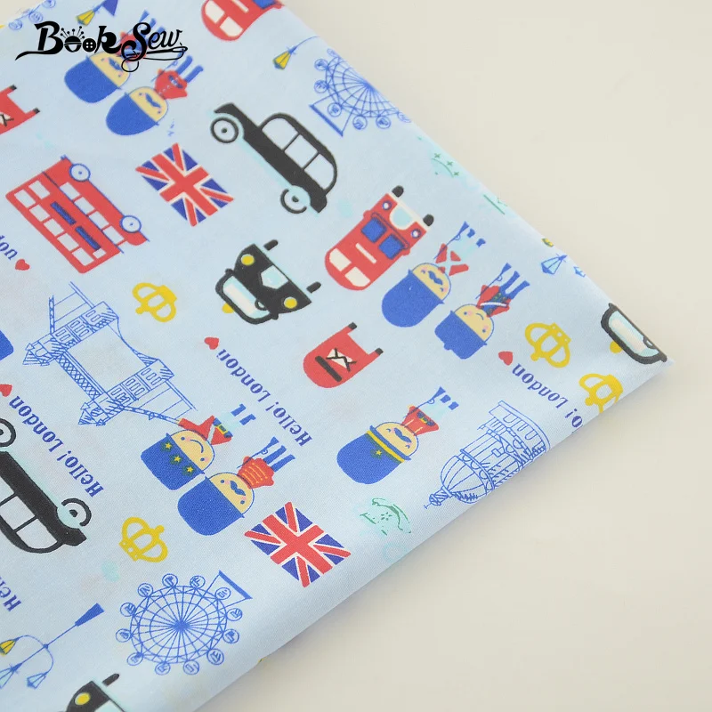 Lovely Cartoon Designs Cotton Fabric Twill Home Textile Material Quilting Fabrics for Patchwork Bedding Baby Cloth