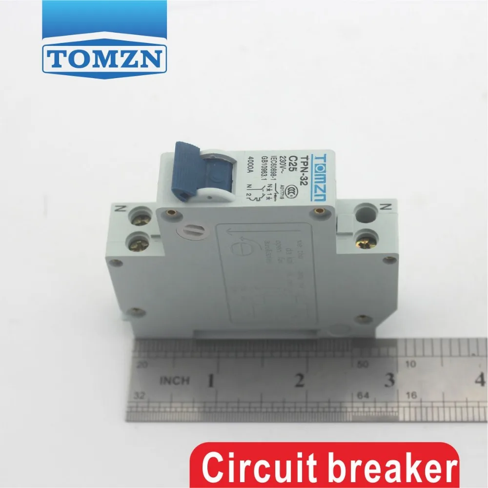 ДПН 1P+ N 25A Мини автоматический выключатель MCB