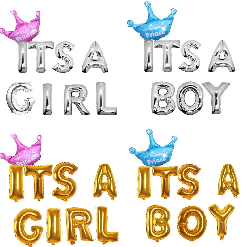 Letter Balloons Its A Boy Girl Babies Newborns Christening Baby