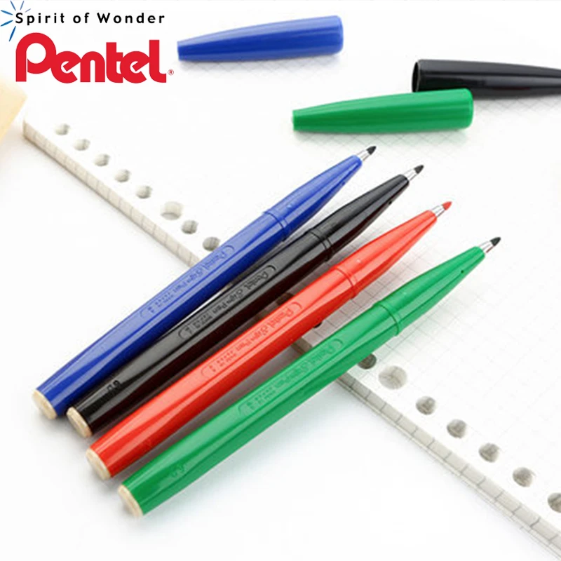4 шт./лот Pentel ручка для подписи S520 2 0 мм графического письма