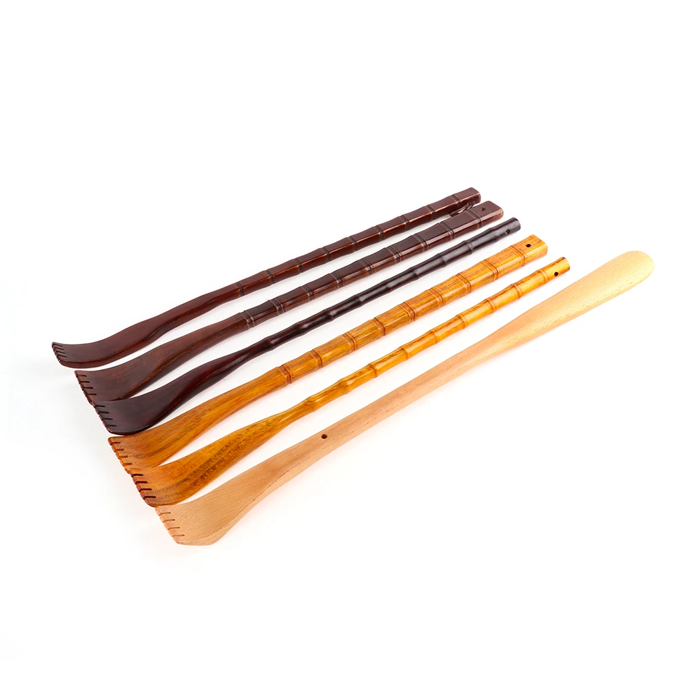 

Practical Long Natural Wooden Back Scratcher Massager Scratching Pen Clip Handy Manually Full Body Relieve Stick Makeup Tool Kit