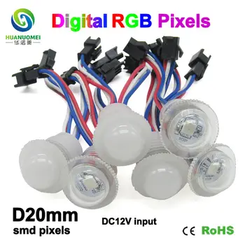 

12V 20mm UCS1903 LED Pixel light digital 5050 SMD RGB LED Module lighting full color bulb addressable light lamp digital lights