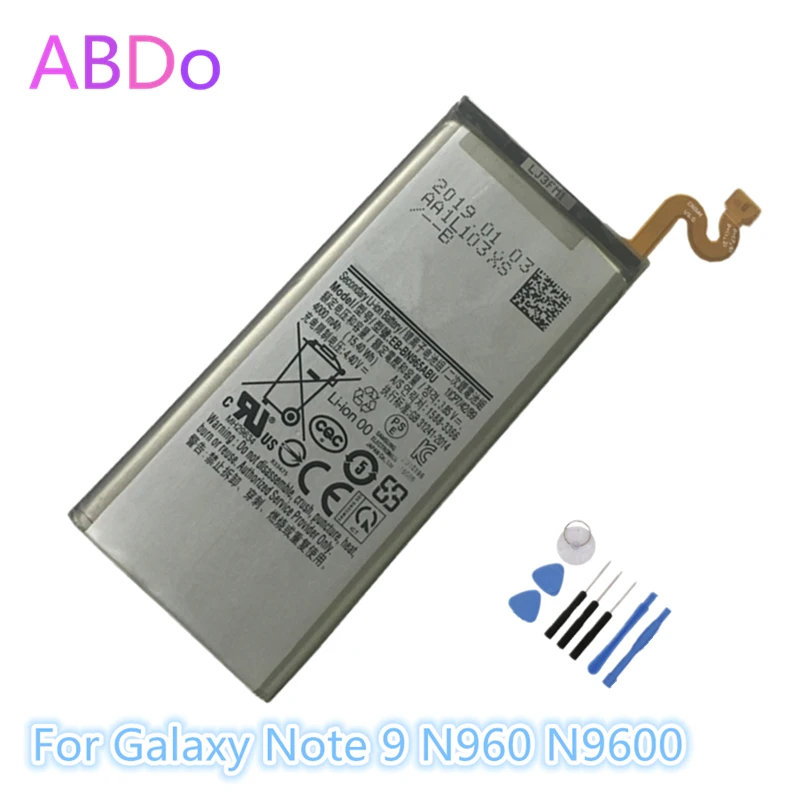 Аккумулятор для телефона Samsung Galaxy Note 9 N9600 N960 N960U/F N965F 4000 мА/ч Сменные Аккумуляторы