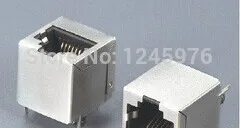 

Free Shopping 100PCS PCB Jack Connector RJ45 Modular jack Network 8P8C/ PCB socket/ LAN 5211 WITH SHIELDING,180DEGREe