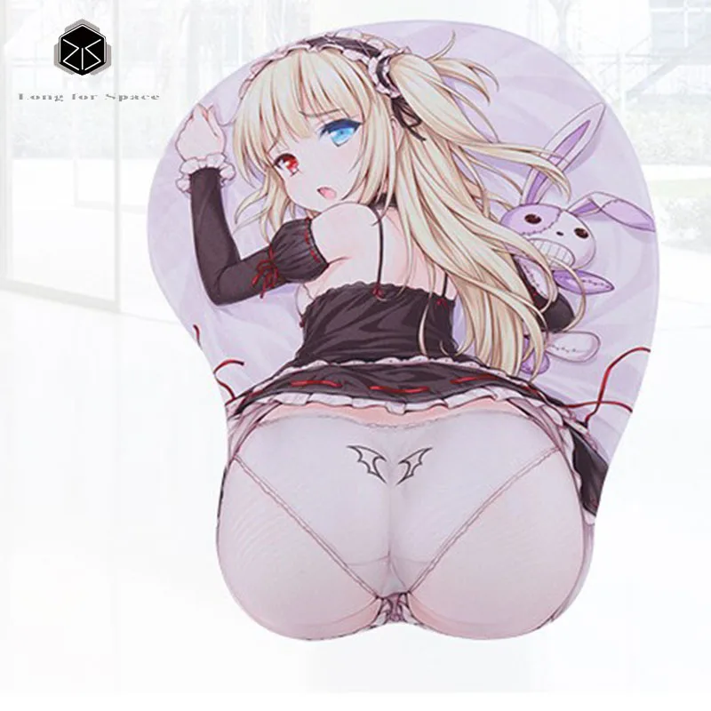 

2017 New Version Japanese Anime 3d Mouse Pad Wristbands Cartoon Creative Sexy Mouse Pad Gaming Chest Mouse Pad Free Shipping