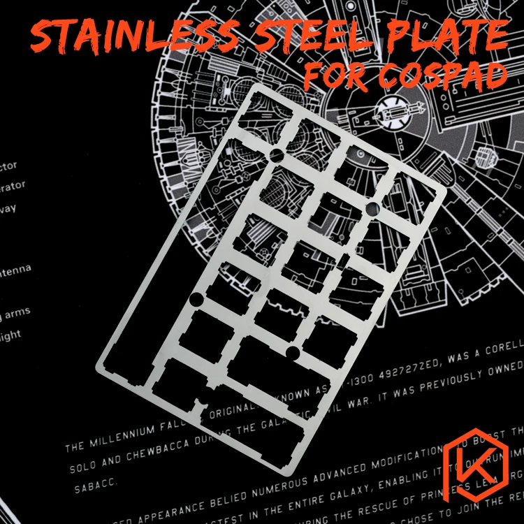 Honig 20% Cospad Xd24 Edelstahl Platte Mechanische Tastatur Platte Unterstützung Pad Ghpad Numpad Verbraucher Zuerst Computer & Büro