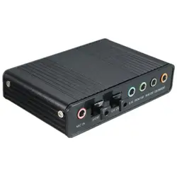 USB внешний 4 канала 5,1 S/PDIF волокна звуковая карта