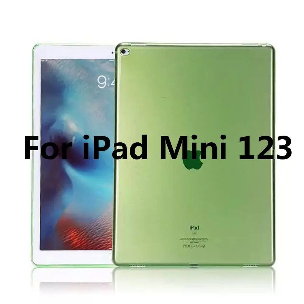 Для Apple iPad Mini 1 2 3 4 чехол TPU Мягкий Прозрачный бампер чехол для iPad Mini 7," ультра тонкий прозрачный силиконовый чехол A1550 - Цвет: For iPad Mini 123