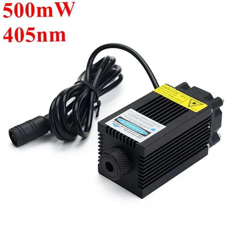 EleksMaker 405nm синий лазерный модуль Фокусируемый 500 мВт для DIY Лазерный гравер